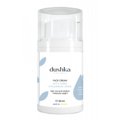 Крем для лица с з тремя гиалуроновими кислотами, 50мл, ТМ Dushka