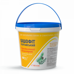 Кристалічний концентрат для ванн з ефірною олією сосни та евкаліпту Бішофіт Полтавський, 1000 ml