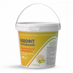 Кристалічний концентрат для ванн з ефірною олією апельсину та іланг-іланг Бішофіт Полтавський, 1000 ml