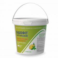 Кристалічний концентрат для ванн з ефірною олією лимону та м'яти Бішофіт Полтавський, 1000 ml