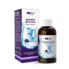 Питний бішофіт з додаванням фітосиропу ягід ожини. Добавка дієтична магнієво-мінеральна, 250 ml