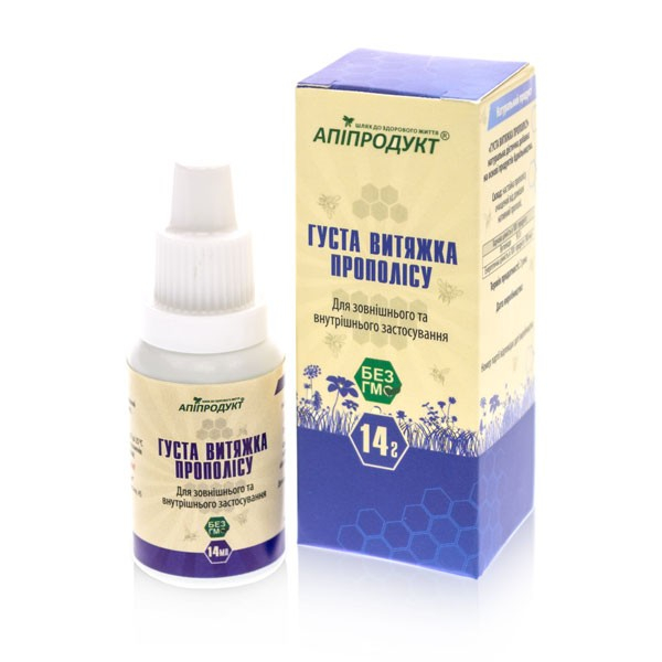 Густая вытяжка прополиса 30% ТМ "Апипродукт", 14 мл