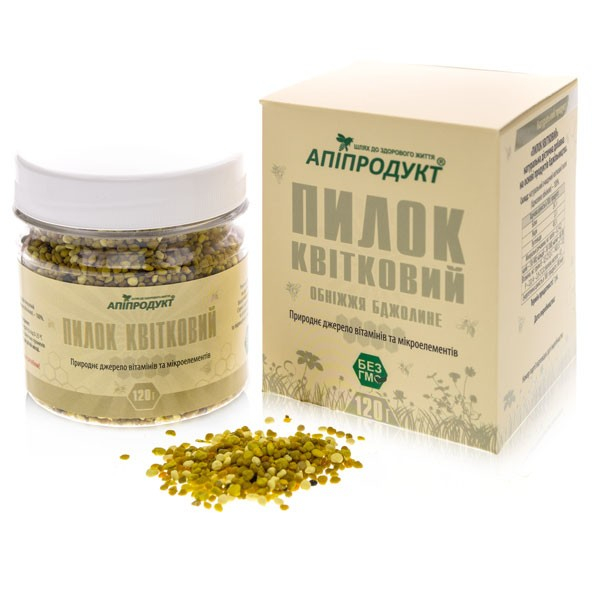 Пилок квітковий ТМ "Апіпродукт", 120 г