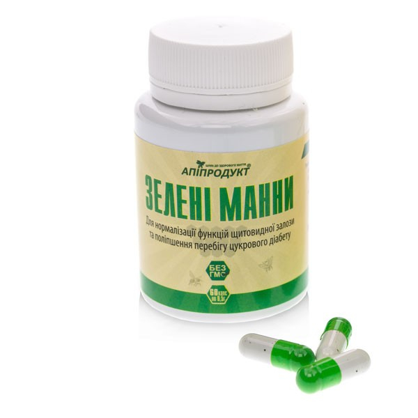 Зеленые манны ТМ "Апипродукт", 60 капс.