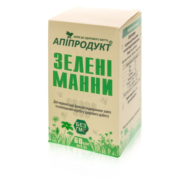 Зеленые манны ТМ "Апипродукт", 60 капс.