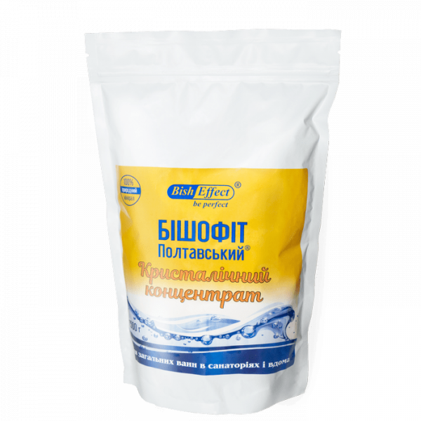 Кристаллический концентрат для ванн Бишофит Полтавский, zip-пакет, 1500 г