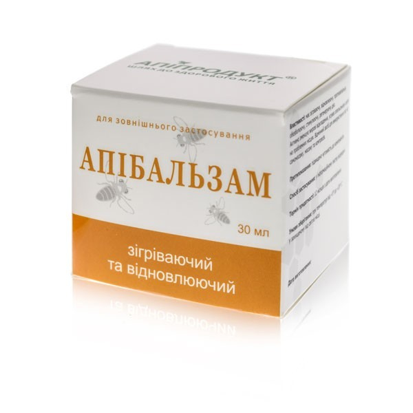 Апібальзам зігріваючий і відновлюючий ТМ "Апіпродукт", 30 мл