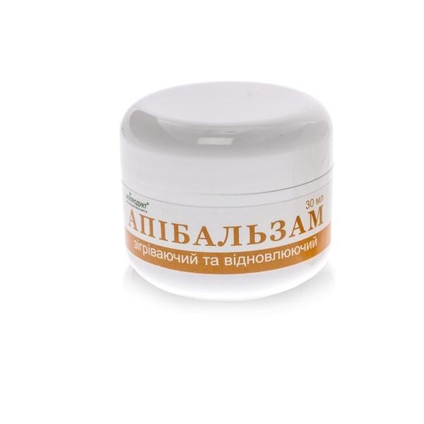 Апібальзам зігріваючий і відновлюючий ТМ "Апіпродукт", 30 мл
