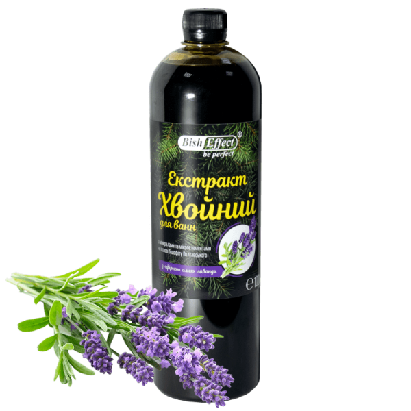 "Экстракт хвойный" с эфирным маслом лаванды Бишофит Полтавский, 1000 ml