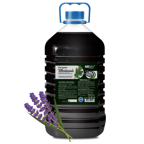 "Экстракт хвойный" с эфирным маслом лаванды Бишофит Полтавский, 5000 ml