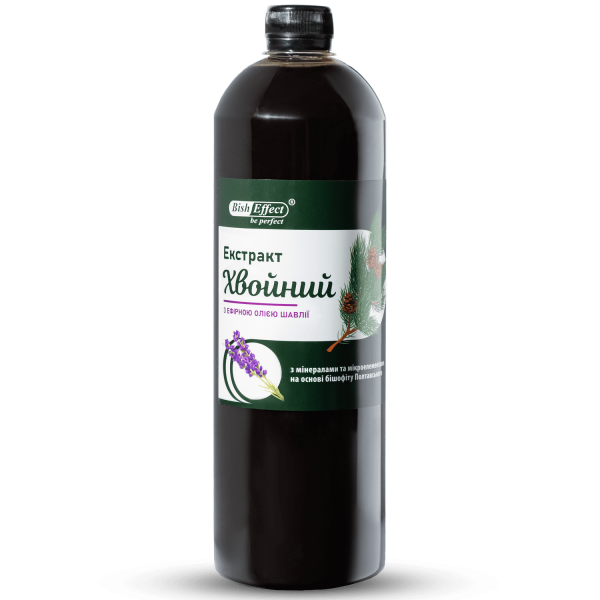 "Экстракт хвойный" с эфирным маслом шалфея Бишофит Полтавский, 1000 ml