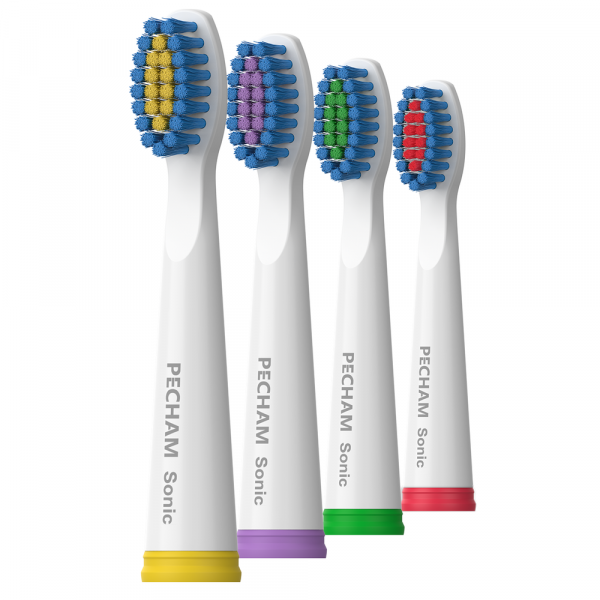 Насадки середньої жорсткості до електричної зубної щітки PECHAM White Travel