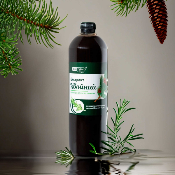 "Экстракт хвойный" с эфирным маслом розмарина Бишофит Полтавский, 1000 ml