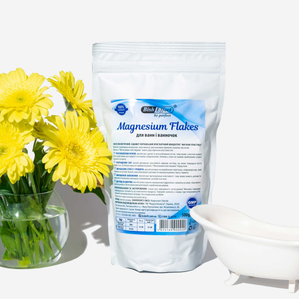 Магнієві пластівці (Magnesium Flakes) Бішофіт Полтавський, 1000 г