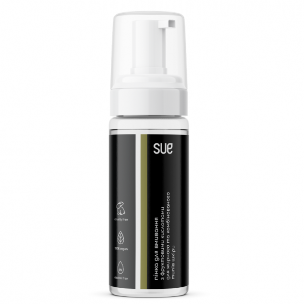 Пенка для умывания с фруктовыми кислотами для комбинированной и жирной кожи, 80ml, TM Sue