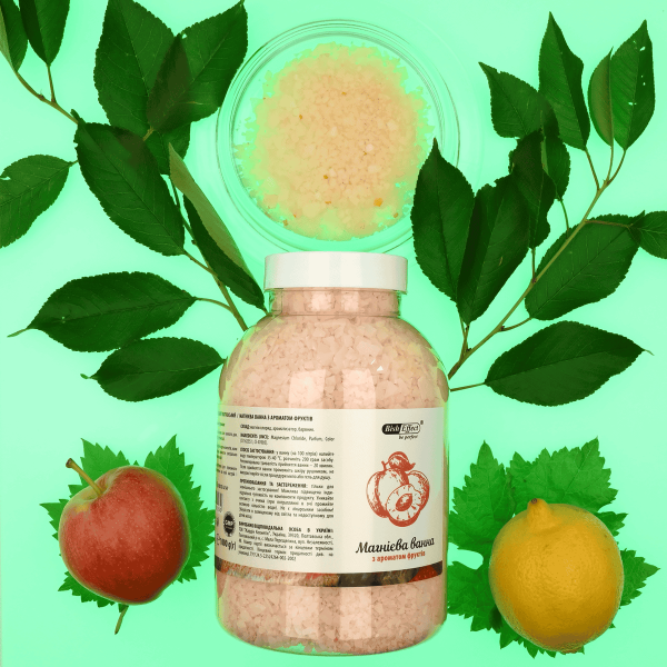 Магнієві ванни Бішофіт Полтавський з ароматом фруктів, 1000 г