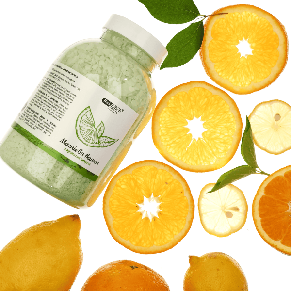 Магнієві ванни Бішофіт Полтавський з ароматом цитруса, 1000 г