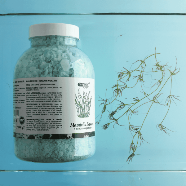 Магнієві ванни Бішофіт Полтавський з морським ароматом, 1000 г