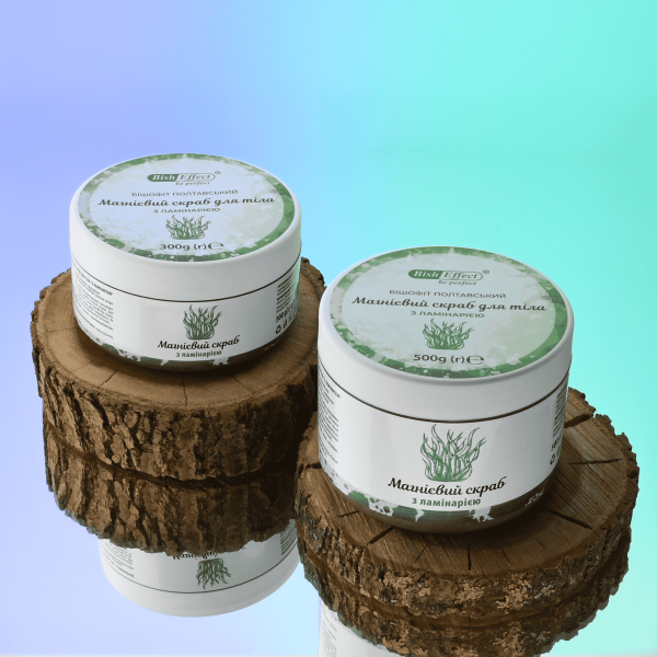 Магниевый скраб для тела с ламинарией Бишофит Полтавский, 500 г