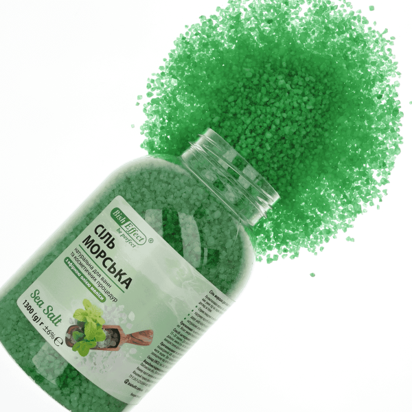 Морська сіль для ванн з мелісою, 1300г