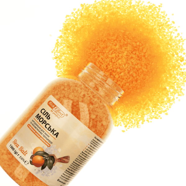 Морська сіль для ванн з апельсином, 1300г