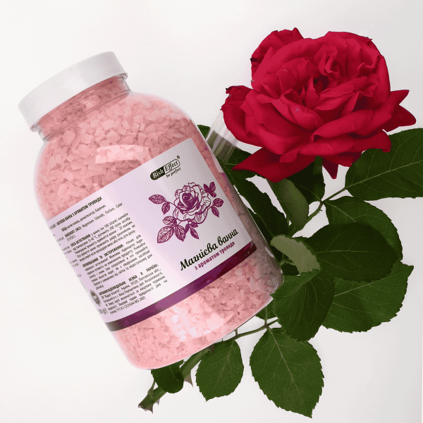 Магнієві ванни Бішофіт Полтавський з ароматом троянди, 1000 г