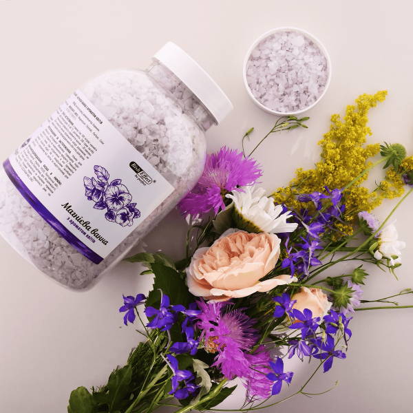 Магниевые ванны Бишофит Полтавский с ароматом цветов, 1000 г