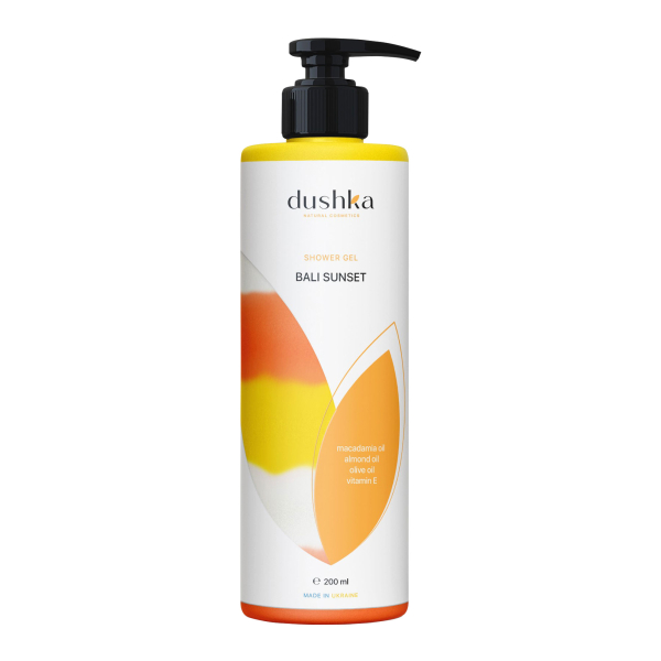 Гель для душа "Bali Sunset", 200 мл, ТМ Dushka
